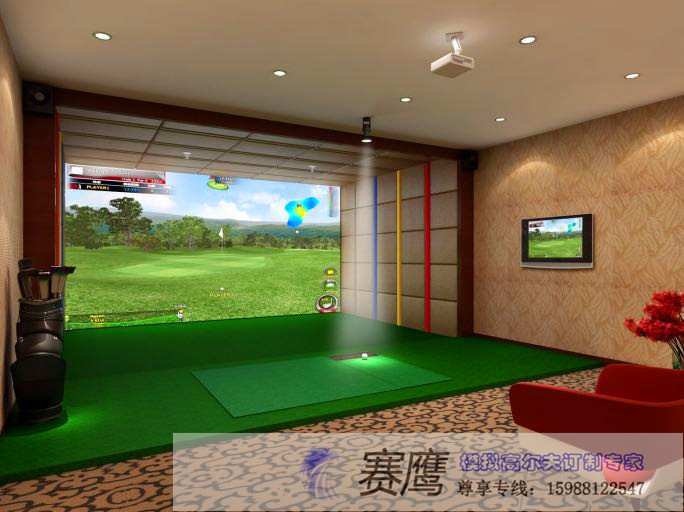 杭州私人別墅高爾夫模擬器開始安裝