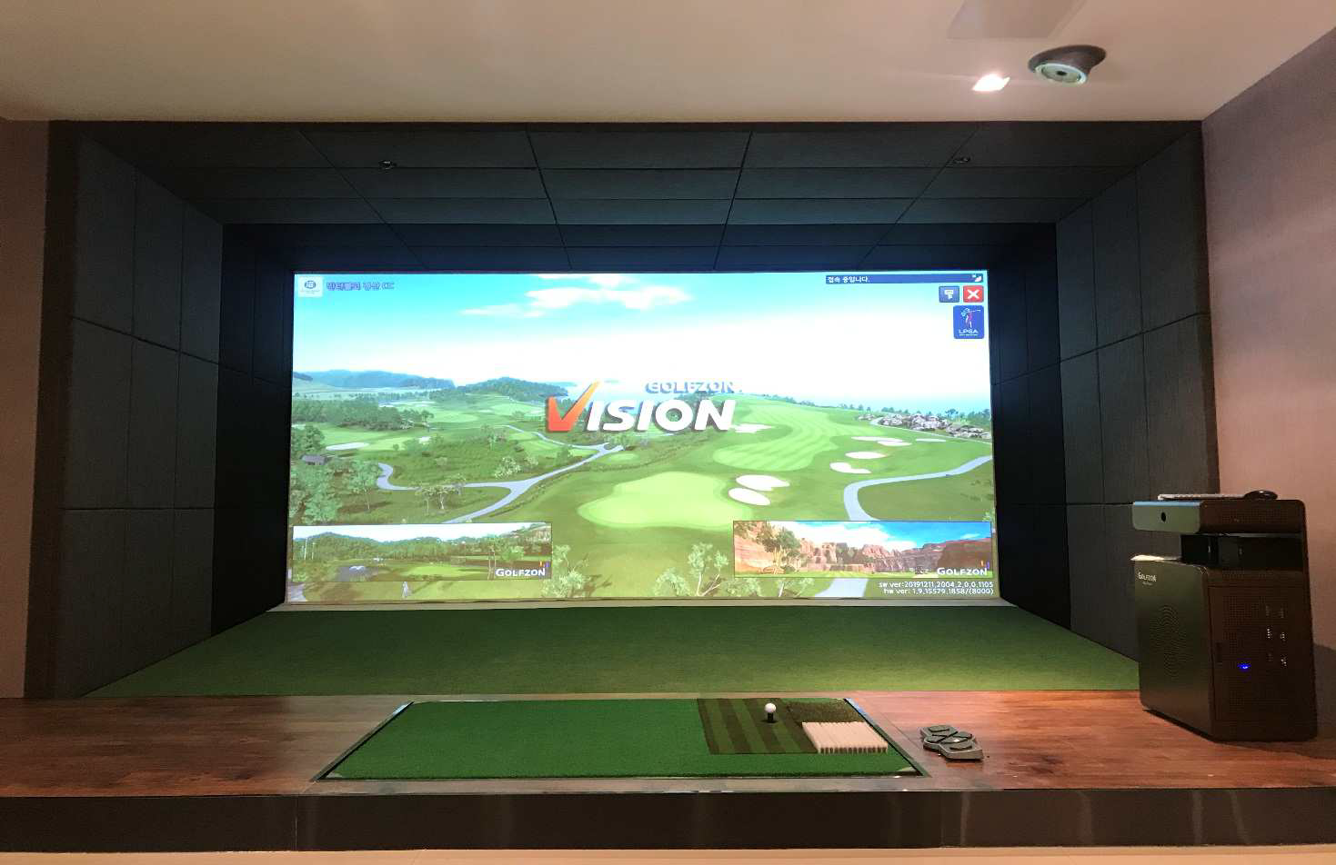 高端精準高速攝像高爾夫室內模擬器 SY-G6款